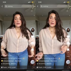 Cropped Embroidered Button Down